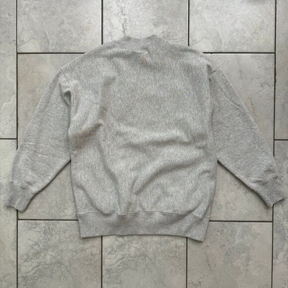 Champion Premium Reverse Weave Warm Up Size L Big Logo Crewneck Sweatshirt - Picture 7 of 8